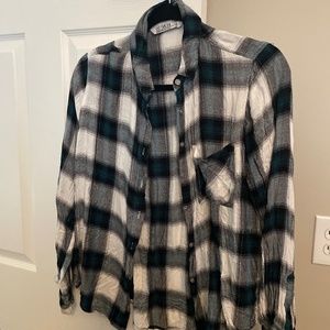 Plaid button down